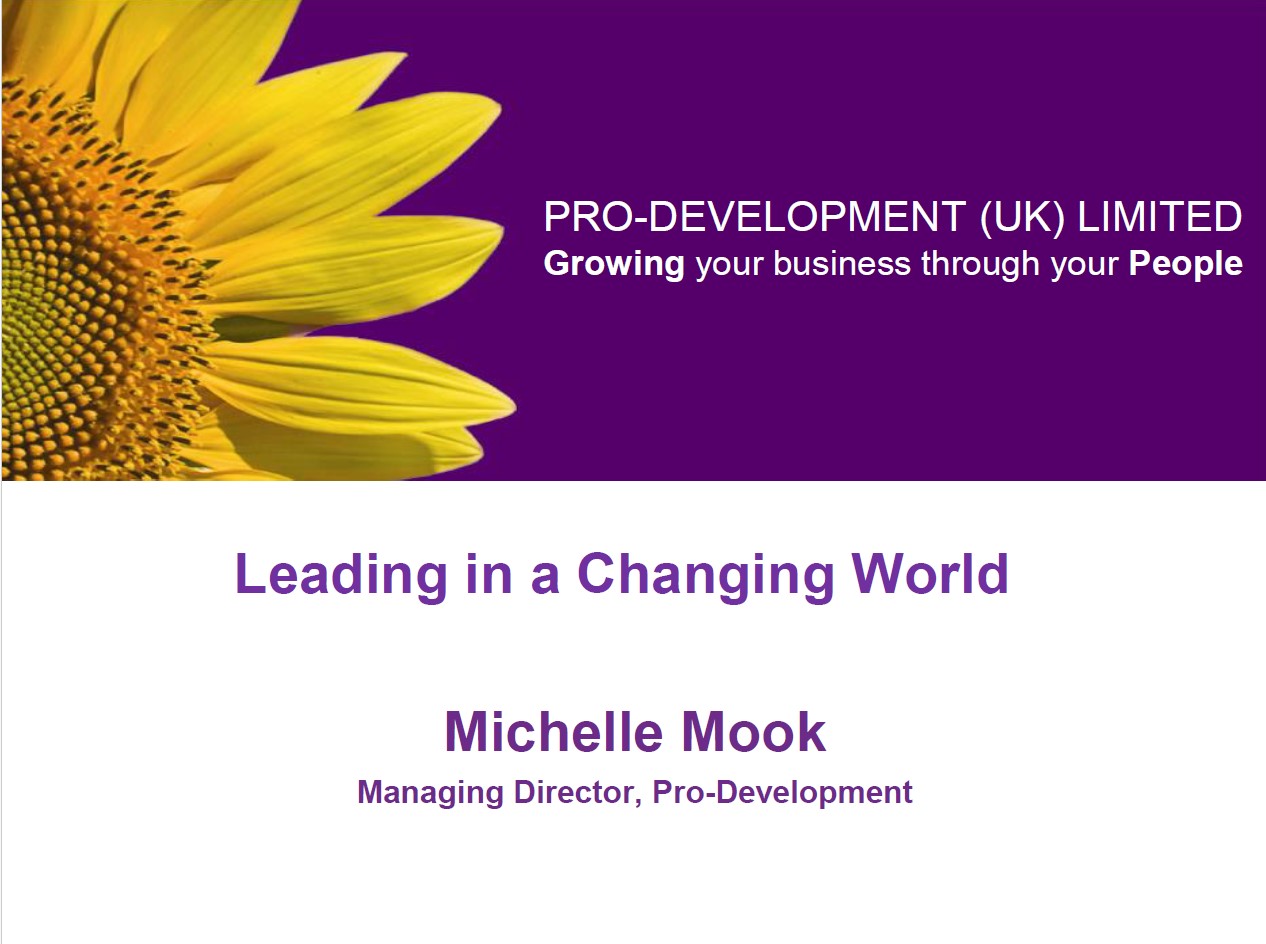 Leading in a changing world