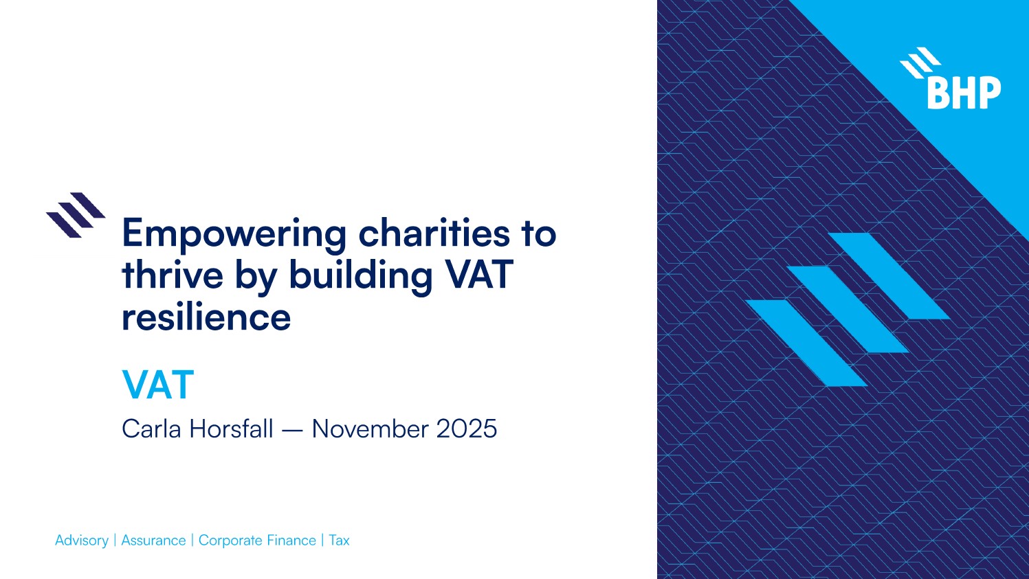 Empowering charities to thrive by building VAT resilience